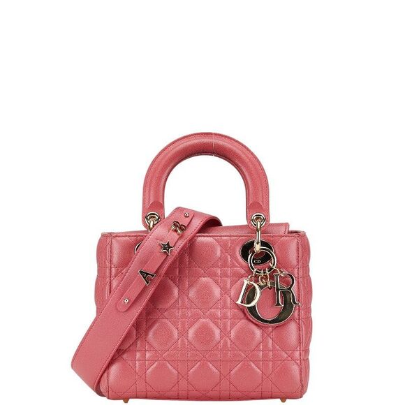 Dior Lady Dior Cannage Leather 2way Bag - Picture 1 of 10